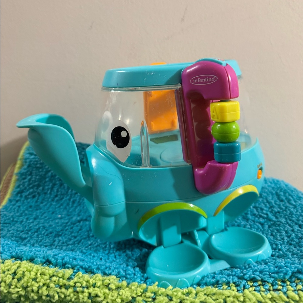 Colorful Elephant Toy with Interactive Features - Picture 3 of 8